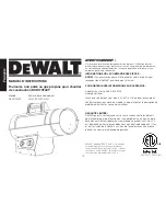 Preview for 21 page of DeWalt DXH170FAVT Instruction Manual