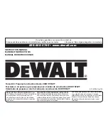 Preview for 23 page of DeWalt DXH170FAVT Instruction Manual