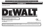 Preview for 13 page of DeWalt DXKH080E Instruction Manual