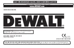 Preview for 49 page of DeWalt DXKH080E Instruction Manual