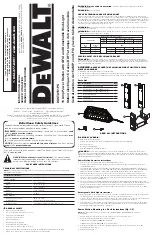 DeWalt DXSTA151PS Instruction Manual preview