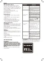 Preview for 19 page of DeWalt DXV53PRO Manual