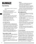 Preview for 74 page of DeWalt LaserChalkLine DCE088G Quick Start Manual