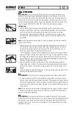 Preview for 10 page of DeWalt P3600 Operating Instructions Manual