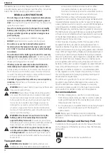 Preview for 36 page of DeWalt Pro Landscaping DCM586 Original Instructions Manual