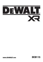 Preview for 1 page of DeWalt XR DCB115 Original Instructions Manual