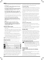 Preview for 36 page of DeWalt XR DCE800 Original Instructions Manual