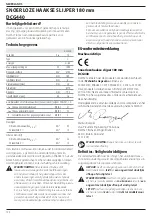 Preview for 126 page of DeWalt XR DCG440 Original Instructions Manual