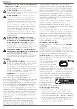 Preview for 134 page of DeWalt XR DCG440 Original Instructions Manual