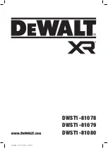 DeWalt XR DWST1-81078 Original Instructions Manual preview