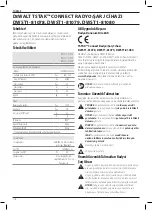 Preview for 118 page of DeWalt XR DWST1-81078 Original Instructions Manual