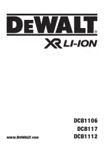 DeWalt XR Li-Ion DCB1106 Manual preview