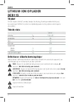 Preview for 4 page of DeWalt XR LI-ION DCB115 Original Instructions Manual