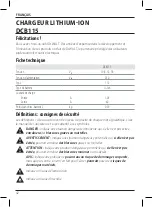 Preview for 44 page of DeWalt XR LI-ION DCB115 Original Instructions Manual