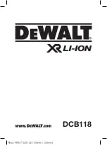 DeWalt XR Li-Ion DCB118 Original Instructions Manual preview