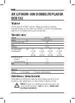 Preview for 4 page of DeWalt XR LI-ION DCB132 Original Instructions Manual