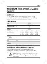 Preview for 79 page of DeWalt XR LI-ION DCB132 Original Instructions Manual