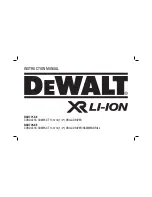 DeWalt XR Li-Ion DCD771-XE Instruction Manual preview