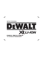 DeWalt XR Li-ION DCN690-XE Instruction Manual preview