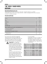 Preview for 18 page of DeWalt XR Li-ION DCP580 Manual