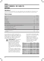 Preview for 58 page of DeWalt XR Li-ION DCP580 Manual