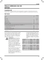 Preview for 71 page of DeWalt XR Li-ION DCP580 Manual