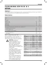 Preview for 109 page of DeWalt XR Li-ION DCP580 Manual