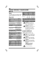 Preview for 4 page of DeWalt XR Li-Ion DCT418 Original Instructions Manual