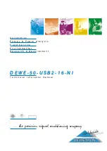 Dewetron DEWE-50-USB2-16-NI Technical Reference Manual preview