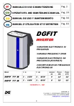 Preview for 1 page of DGFLOW DGFIT Series Operator And  Maintenance Manual