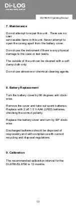 Preview for 14 page of Di-LOG CombiVolt DL6780 Instruction Manual