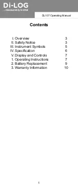 Preview for 2 page of Di-LOG DL10 Series
DL107 Instruction Manual