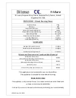 Preview for 2 page of DI Lusso BSEN13240 R4 Euro Installation And Operating Instructions Manual