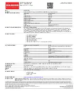 Diamond Multimedia SKU 4350PE512HS Specification Sheet preview