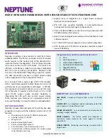 Diamond Systems Highly Integrated Embedded SBC With Userselectable ETX CPU Processor Core Specification Sheet preview