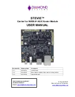 Diamond Systems STEVIE User Manual preview