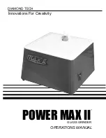 Diamond Tech Power Max II Operation Manual preview