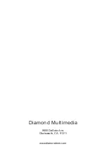 Preview for 32 page of Diamond MP800 Quick Installation Manual