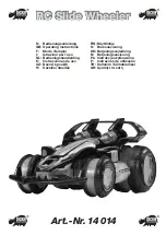 DICKIE SPIELZEUG RC SLIDE WHEELER Operating Instructions Manual preview