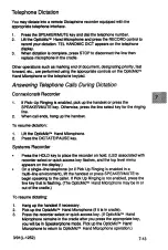 Preview for 73 page of Dictaphone Connections Series Operating Instructions Manual