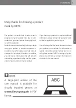 Preview for 3 page of Dietz TOMTAR Bano User Manual