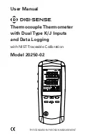 Preview for 1 page of Digi-Sense 20250-02 User Manual