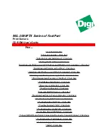 Preview for 1 page of Digi MIL-3000FTX Series User Manual