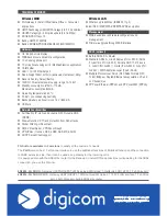 Preview for 4 page of Digicom 3G SoHo Specifications