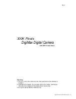 Digimax 300K Pixels Owner'S Manual preview