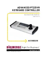 Preview for 1 page of Digimerge ACCKBD200 Instruction Manual