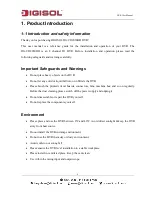 Preview for 4 page of Digisol DG-CD1040HD User Manual