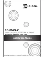 Digisol DG-GS4824F Installation Manual preview