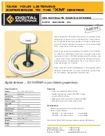 Preview for 1 page of Digital Antenna 233-XM-50 Specifications