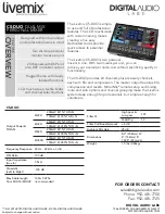 Digital Audio Labs LIVEMIX CS-DUO Quick Start Manual preview